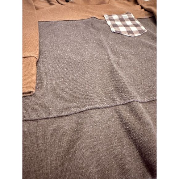 Lulu and Roo Chestnut Two Tone Crew Neck Sweatshirt 12-18 Months - Picture 4 of 5